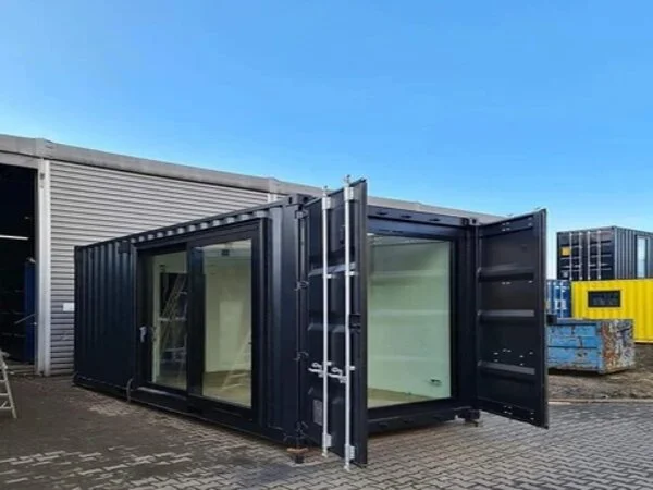 Conteneur Maritime 20 Pieds Modifié en Bureau – Occasion à Très Bon Prix