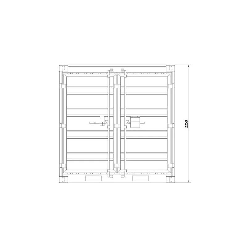 Container de stockage neuf 8 pieds – Image 11