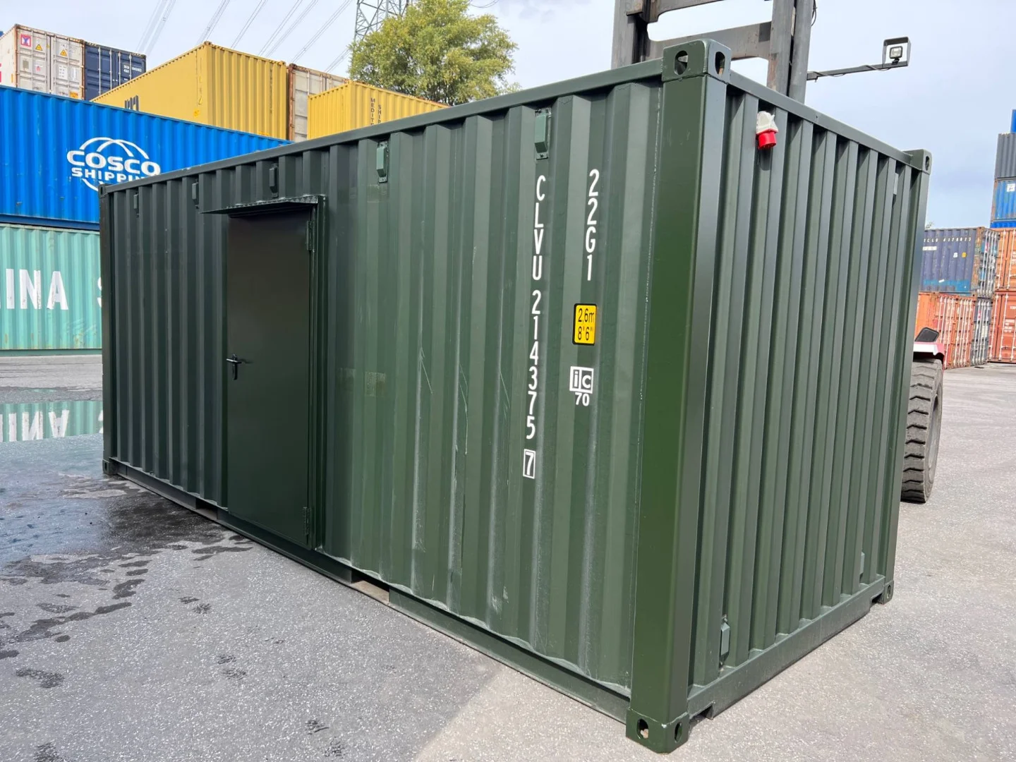Conteneur de stockage de 20 pieds avec électricité