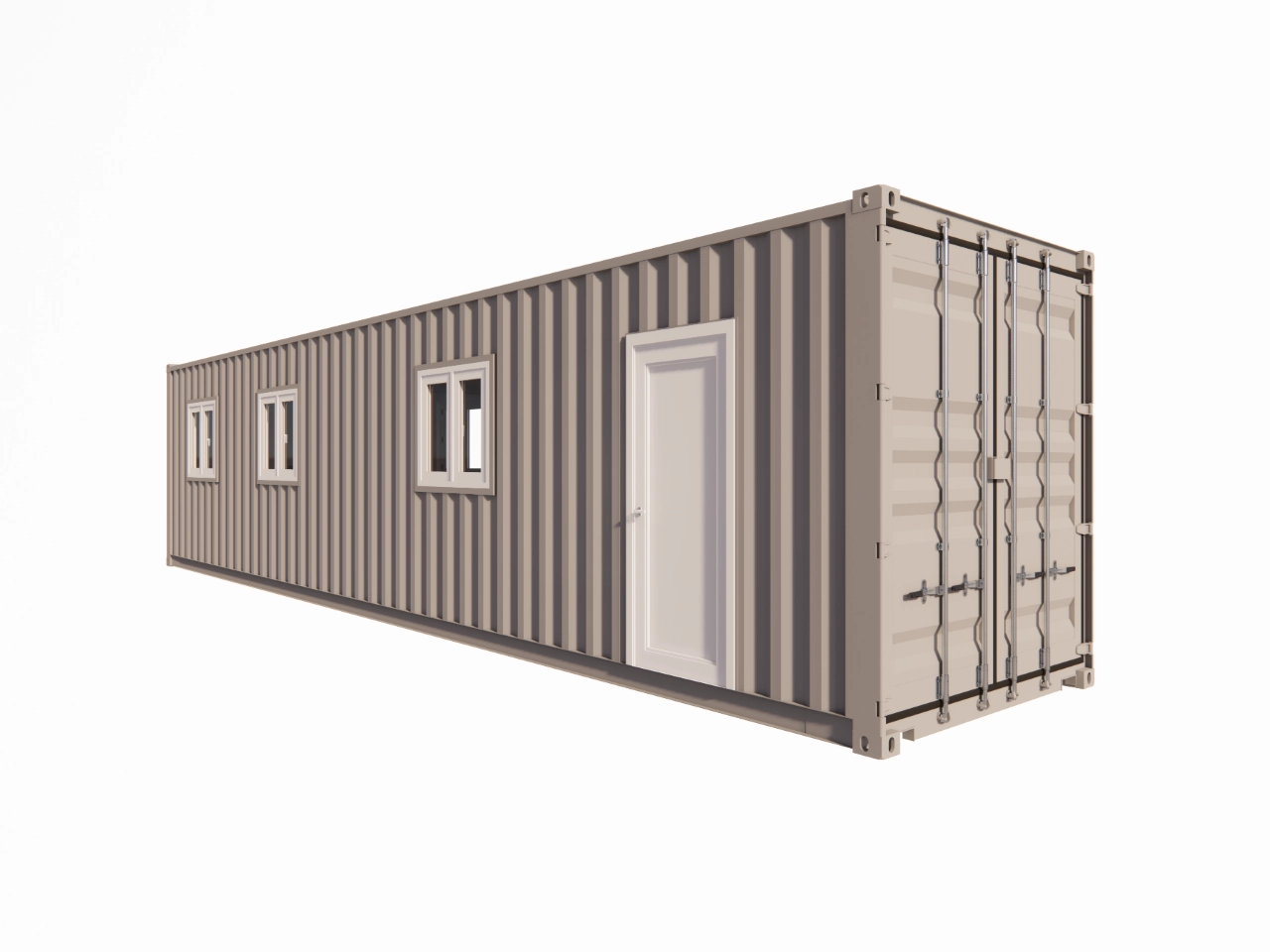Conteneur 40 Pieds Aménagé High Cube – Isolation, Équipements & Confort