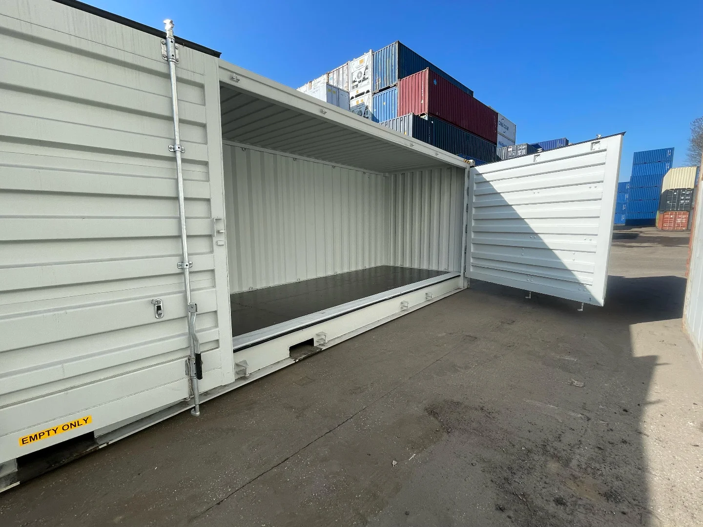 Conteneur 40 pieds Open Side à ouverture latérale – Haute Capacité RAL 7035 – Image 4
