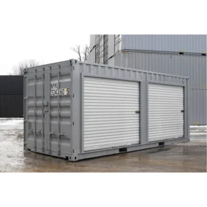 Conteneur stockage 20 pieds portes roulantes