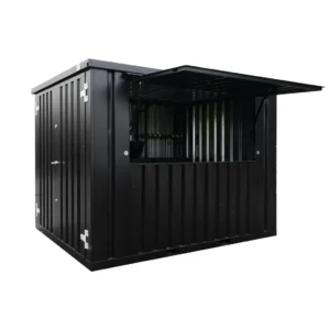 Conteneur Bar Démontable 3×2 mètres Noir RAL 9005