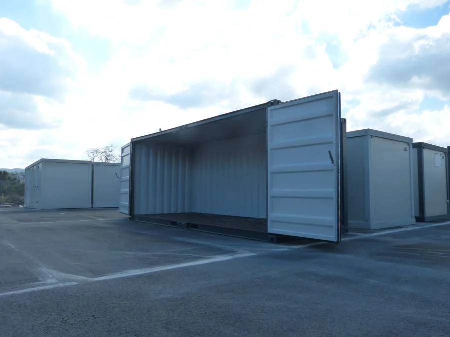 Conteneur Open Side 20 Pieds Noir – Stockage Sécurisé et Pratique – Image 2
