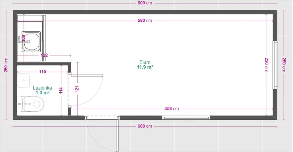 Conteneur Bureau 15 m² avec WC et Kitchenette : Confort et Autonomie – Image 4