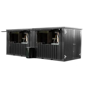 Conteneur Bar Démontable 8×2 m – Moderne, Autoportant et Sur-Mesure