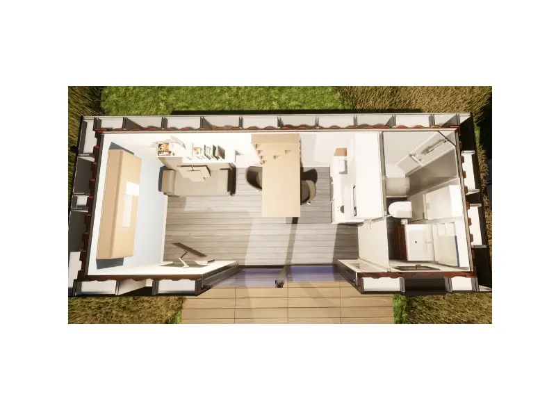 Conteneur aménagé en studio de 20 pieds 13 m² – Image 5